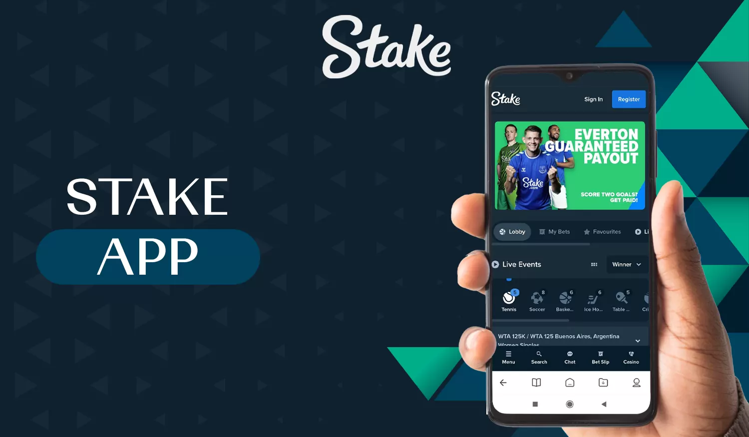 it is easy to get your account and start playing STAKE CASINO