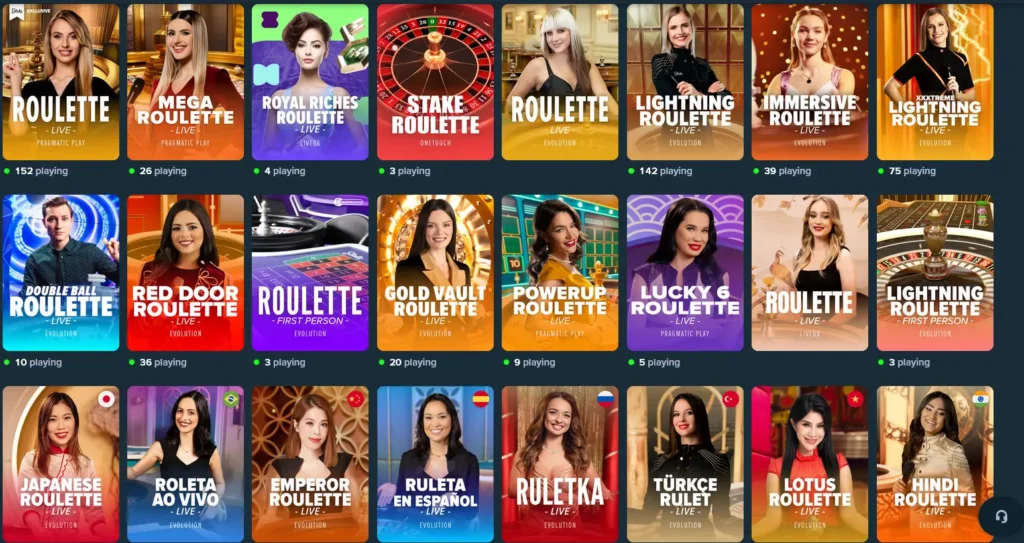 Online Roulette Games - Best Live Roulette Selection on Stake